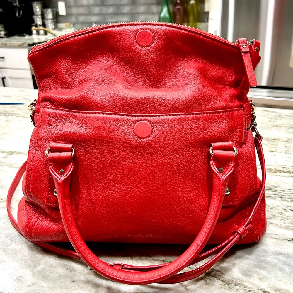 Kate Spade New York Top Handle Bag, Red Leather
With Gold-Tone Hardware - Picture 3 of 11